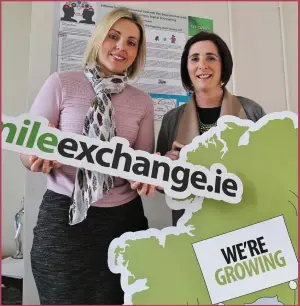  ??  ?? Michelle Green (Project Manager), and Katherine Corkery (Project Co-ordinator) at Smile Resource Exchange in Macroom.