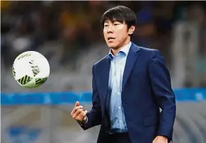  ??  ?? Old hand: Shin Tae-yong has been part of the coaching staff for the national youth sides since 2015.