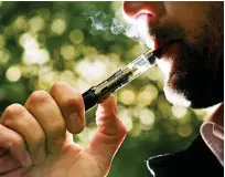  ??  ?? To vape or not to vape: Experts are divided
