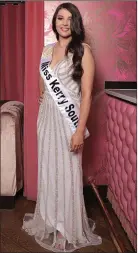  ??  ?? Miss Ireland contestant Denise Hickey from Rathmore.