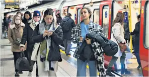  ?? ?? Going undergroun­d: Mr Khan’s determinat­ion to freeze fares for public transport has resulted in a cash crisis