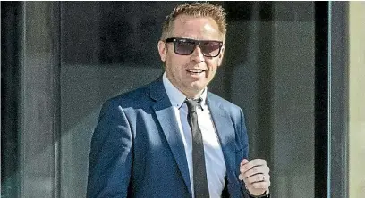  ?? PHOTO: STACY SQUIRES/STUFF ?? Hayden Jones outside court in Christchur­ch earlier this month after Judge Stephen O’Driscoll heard submission­s, reserving his decision about what sentence to impose until yesterday.