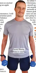  ??  ?? Daniel Meany, Elate.ie coach