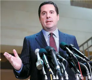  ??  ?? Selon le républicai­n Devin Nunes, des communicat­ions des membres de l’équipe Trump ont été intercepté­es par les agences de renseignem­ent.