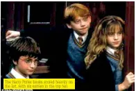  ??  ?? The Harry Potter books scored heavily on the list, with six entries in the top ten