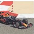  ?? FOTO: DPA ?? Max Verstappen in seinem Red-BullAuto auf der Strecke.