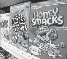  ?? GENE J. PUSKAR/THE ASSOCIATED PRESS FILE PHOTO ?? Kellogg struggles with Americans’ move away from processed, packaged food for fresher options.