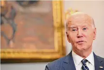  ?? ?? Discussion­s over whether President Joe Biden should unveil a plan to shore up Social Security, previously unreported, reflects a growing effort by the Democratic Party’s leading economic thinkers to craft a populist message to counter likely GOP presidenti­al nominee Donald Trump.