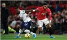  ?? Photograph: Martin Rickett/PA ?? Marcus Rashford, battling here with Serge Aurier, left, was among the players to impress against Spurs.