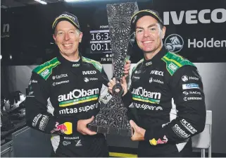  ??  ?? Steve Richards and Craig Lowndes sealed the Pirtek Enduro Cup. Picture: GETTY IMAGES