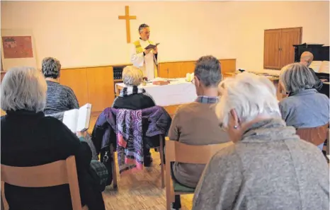  ?? FOTO: LENA MÜSSIGMANN ?? Ein Gottesdien­st bei den Alt-Katholiken.