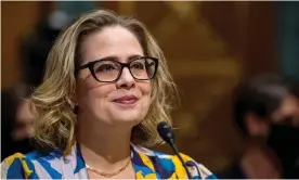  ?? Photograph: Reuters ?? Senator Kyrsten Sinema has largely dodged questions about her position but her office denied a report that she had demanded $100bn in cuts specifical­ly to climate programs.