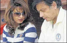  ?? HT FILE ?? Sunanda Puskhar and Shashi Tharoor.