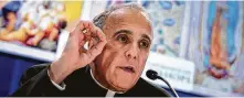  ?? Brendan Smialowski / AFP/Getty Images ?? Cardinal Daniel DiNardo of Houston, U.S. Conference of Catholic Bishops president, said he was disappoint­ed with the delay.