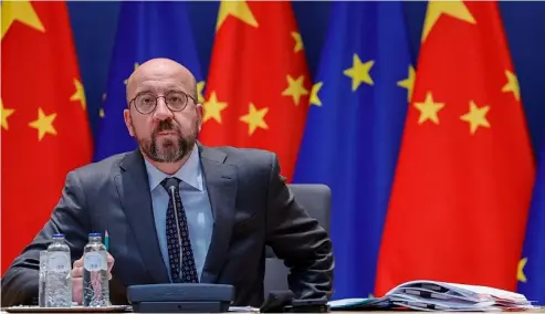  ?? ?? EU-Ratspräsid­ent Charles Michel ist diese Woche in China