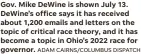  ?? ADAM CAIRNS/COLUMBUS DISPATCH ?? Gov. Mike Dewine is shown July 13. Dewine’s office says it has received about 1,200 emails and letters on the topic of critical race theory, and it has become a topic in Ohio’s 2022 race for governor.