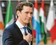  ?? Foto: Emmanuel Dunand, afp ?? Österreich­s Kanzler Sebastian Kurz in Brüssel.