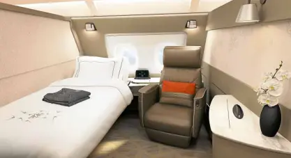  ??  ?? Suites is designed by Jacques Pierrejean, known for designing luxury yachts and interiors for private and commercial aircraft.