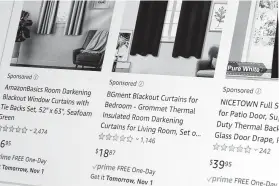  ?? Richard Drew / Associated Press ?? Amazon has turned its online store into an advertisin­g powerhouse, but the sponsored ads are making it harder for shoppers to find the products they want to buy.