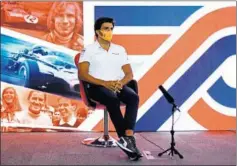 ??  ?? Carlos Sainz, durante la rueda de prensa del GP de Gran Bretaña.