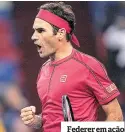  ??  ?? Federer em ação
