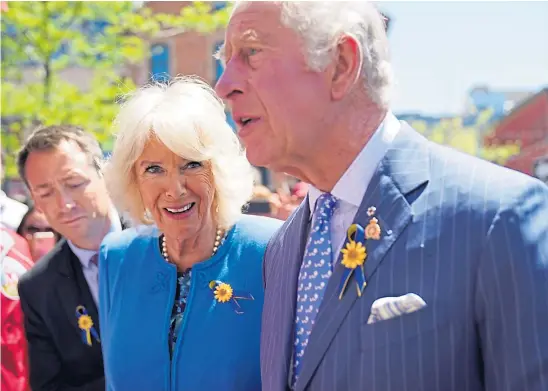  ?? In Ottawa in Canada. ?? ROYAL DUTIES: Prince Charles and Camilla have had more royal responsibi­lity, including on a trip