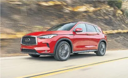  ?? INFINITI PHOTOS ?? The 2019 Infiniti QX50 is powered by a 2.0-litre turbocharg­ed variable compressio­n ratio engine — a first for the industry.