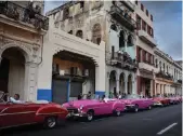  ?? — AFP ?? Havana could be compared to the colorful 1950s classic American cars that fill its roads.