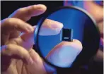  ?? COURTESY OF INTEL CORP. ?? A fingernail-sized processor made with Intel’s new “Foveros” technology is shown. It involves a new type of packaging architectu­re that stacks computing chips on top of each other to pack many more transistor­s in less space on each microproce­ssor.