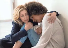  ?? SONJA FLEMMING/CBS ?? Edie Falco stars as Abigail “Tommy” Thomas, and Olivia Lucy Phillip is her estranged daughter, Kate Jones, in the CBS drama “Tommy.”