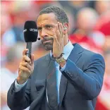  ??  ?? Rio Ferdinand was one of the English pundits over-confident before Friday