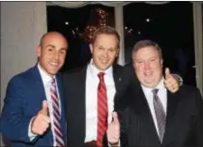  ??  ?? Democrats Anthony Carabelli Jr.,Jeff Martin and Rick Tighe won Hamilton Council seats.