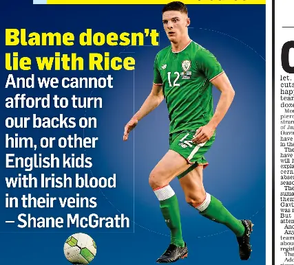 Blame Doesn T Lie With Rice Pressreader