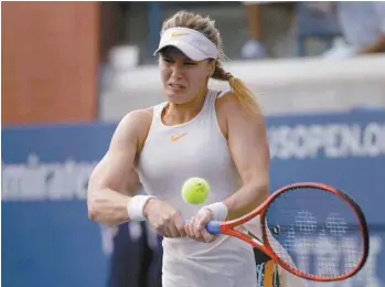  ?? SETH WENIG ASSOCIATED PRESS ?? Eugenie Bouchard a commis 32 fautes directes jeudi.