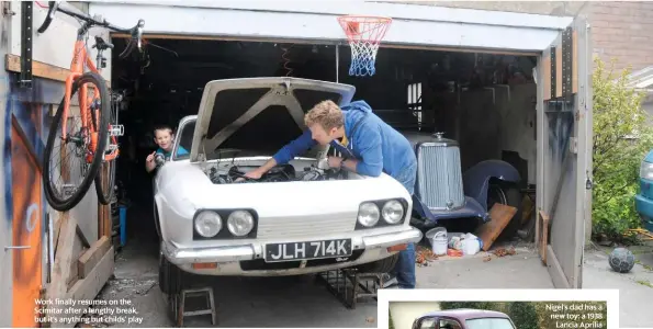  ??  ?? Work finally resumes on the Scimitar after a lengthy break, but it’s anything but childs’ play