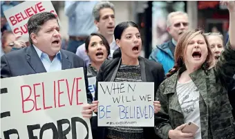  ??  ?? ‘The ability to challenge the status quo is not a luxury that all women or people coming from a place of powerlessn­ess can enjoy.’ Photograph: Scott Olson/AFP