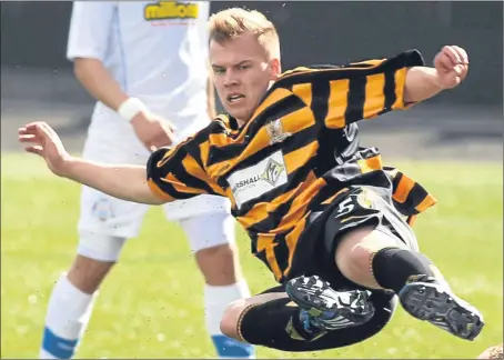  ??  ?? Jonathan Tiffoney in action for Alloa Athletic against Morton last year.