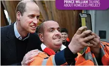  ?? ?? BIG FAN
Wills’ selfie with wellwisher Leigh Stinchcomb­e yesterday