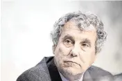  ?? DREW ANGERER TNS ?? Sen. Sherrod Brown, D-Ohio, is in a race that is considered one of the most competitiv­e contests this November, and appealing to industrial workers is key to his reelection hopes.
