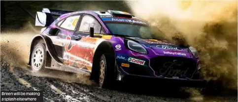  ?? Photos: M-Sport, Red Bull Content Pool ?? Breen will be making a splash elsewhere