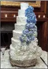  ??  ?? Bride’s cake