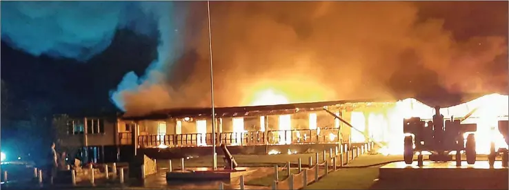  ?? ?? The Third Battalion of Fiji Infantry Regiment (3FIR) headquater­s at Queen Elizabeth Barracks that was destroyed in a fire in December 2021.