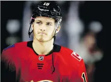  ?? AL CHAREST/FILES ?? Flames forward Matthew Tkachuk, a sixth overall pick in 2016, would be “happy” if brother Brady goes even earlier in the draft.