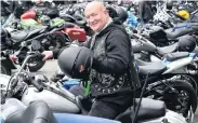  ?? PHOTOS: PETER MCINTOSH ?? Seek support . . . Garry McLennan is one of the organisers of a Riders Against Teen Suicide (Rats) motorcycle run, starting from Dunedin, at the weekend.