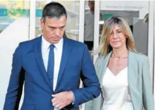  ?? // JAIME GARCÍA ?? Pedro Sánchez y su mujer, Begoña Gómez