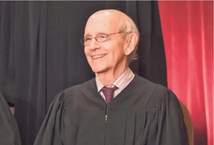  ?? JASPER COLT/USA TODAY ?? The retirement of Associate Justice Stephen Breyer, who has generally sided with the Supreme Court’s liberal bloc, isn’t likely to change the conservati­ve tilt of the court, which would remain divided 6-3.