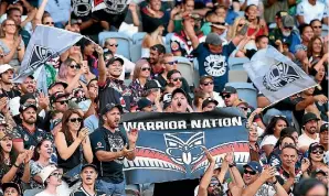  ?? PHOTO: GETTY IMAGES ?? Perth-based Warriors fans came out in force during last week’s win over South Sydney.