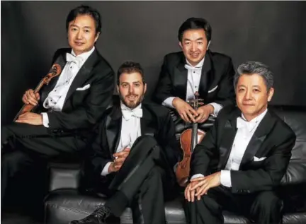  ?? CONTRIBUTE­D PHOTOS ?? Music Mountain continues its 88th season with a holiday weekend of music this weekend with performanc­es by the Shanghai String Quartet.