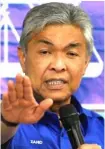  ??  ?? Datuk Seri Dr Ahmad Zahid Hamidi