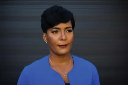  ??  ?? Keisha Lance Bottoms: ‘There’s more interest in what I have to say as an African American mayorof a southern city.’ Photograph: Kevin D Liles